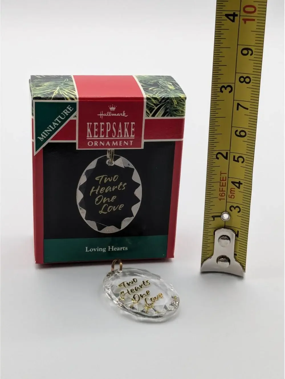 Hallmark Keepsake Loving Hearts Miniature Ornament 1990, New in Box